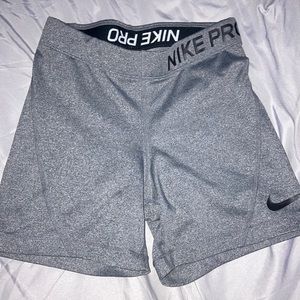 nike: grey spandex
